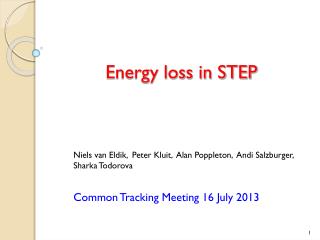 Energy loss in STEP