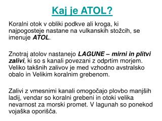 kaj je atol