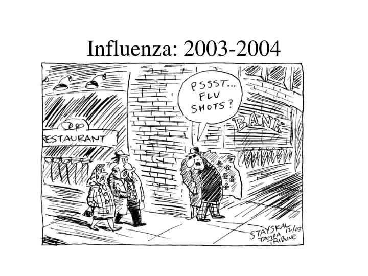 influenza 2003 2004