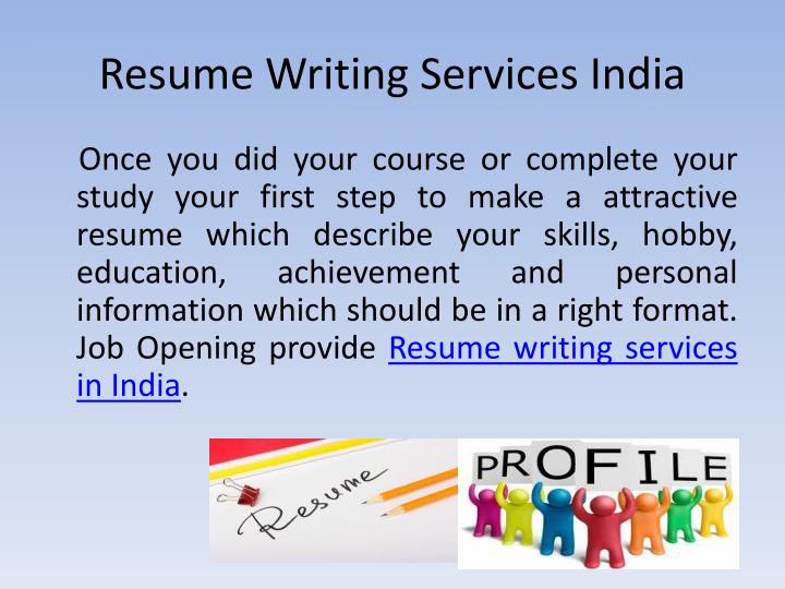 resume writing services india