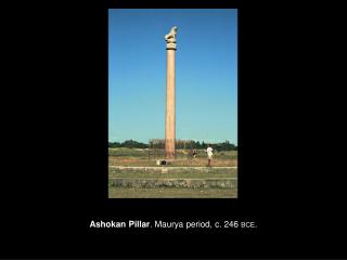Ashokan Pillar . Maurya period, c. 246 BCE .