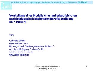 PPT - Die Berufsausbildung PowerPoint Presentation, Free Download - ID ...