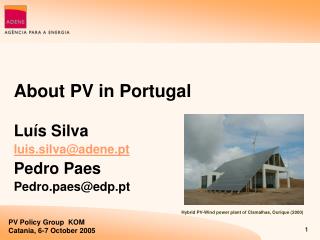 About PV in Portugal