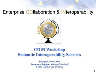 Enterprise CO llaboration &amp; IN teroperability