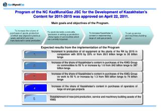 To increase the volume of purchases of goods, production of which was aligned in previous