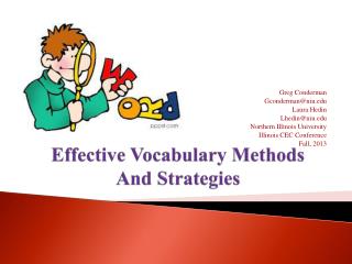 Effective Vocabulary Methods And Strategies