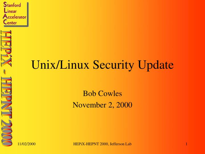unix linux security update