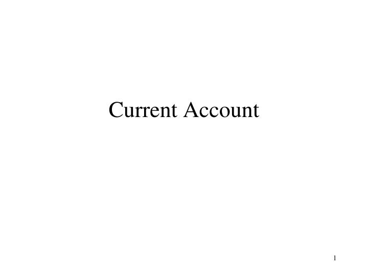 current account