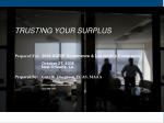 TRUSTING YOUR SURPLUS - slide 1