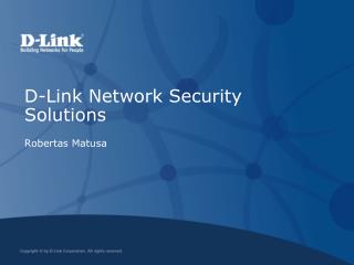 D-Link Network Security Solutions
