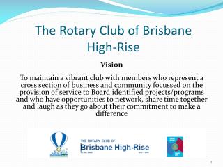 The Rotary Club of Brisbane High-Rise