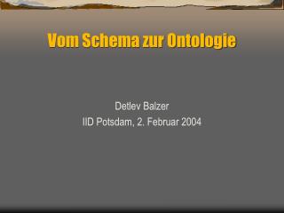 vom schema zur ontologie