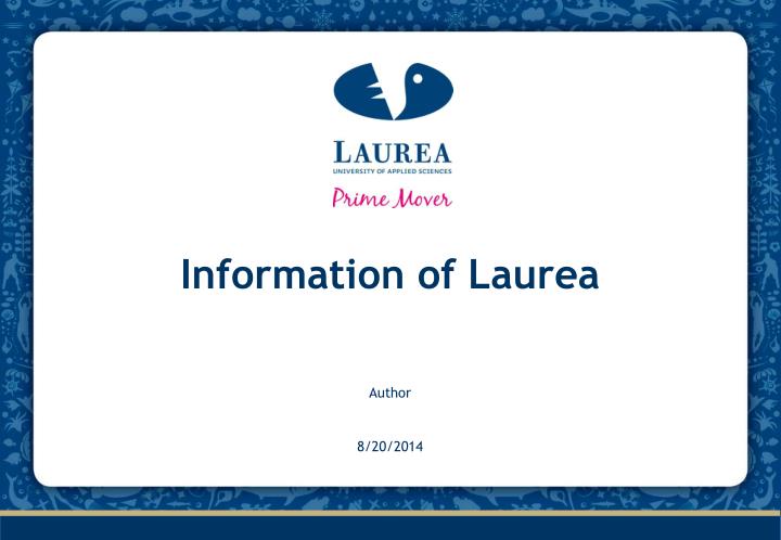 information of laurea