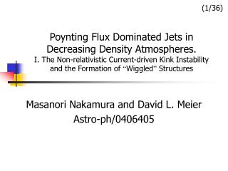 Masanori Nakamura and David L. Meier Astro-ph/0406405