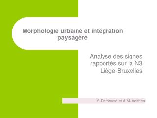 morphologie urbaine et int gration paysag re