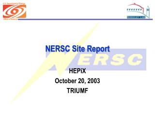 NERSC Site Report