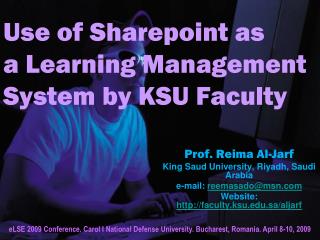 Use of Sharepoint as a Learning Management System by KSU Faculty