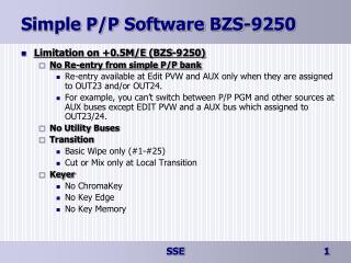 Simple P/P Software BZS-9250