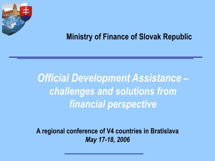 official development assistance challenges and solutions from financial perspective