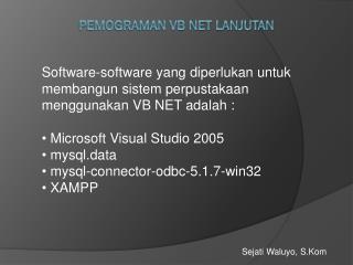 pemograman vb net lanjutan