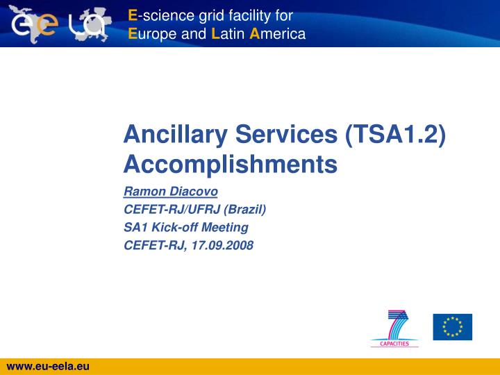 ancillary services tsa1 2 accomplishments