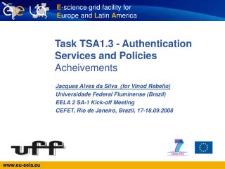 Task TSA1.3 - Authentication Services and Policies Acheivements