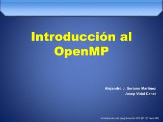 introducci n al openmp