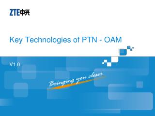 Key Technologies of PTN - OAM
