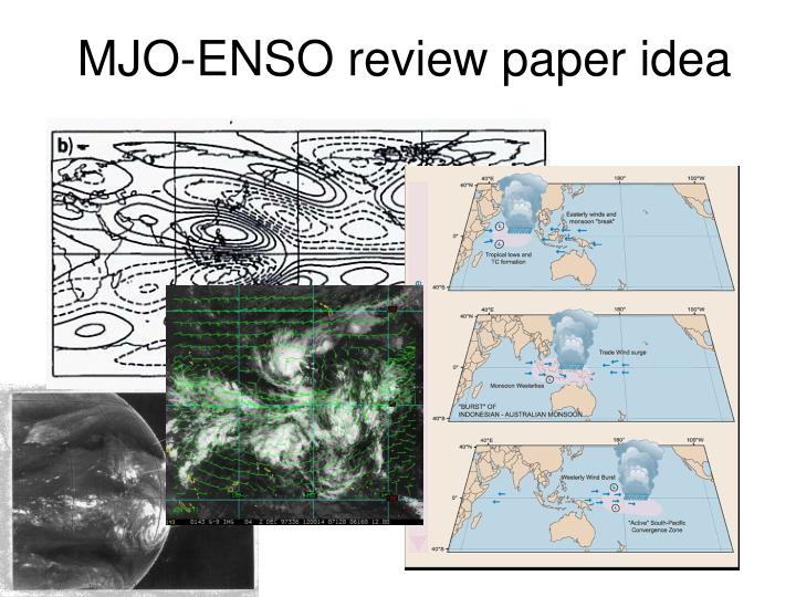 mjo enso review paper idea