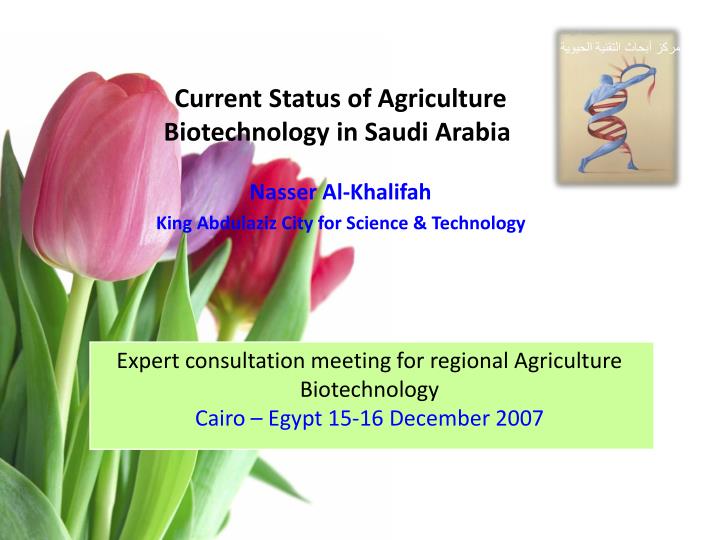 expert consultation meeting for regional agriculture biotechnology cairo egypt 15 16 december 2007