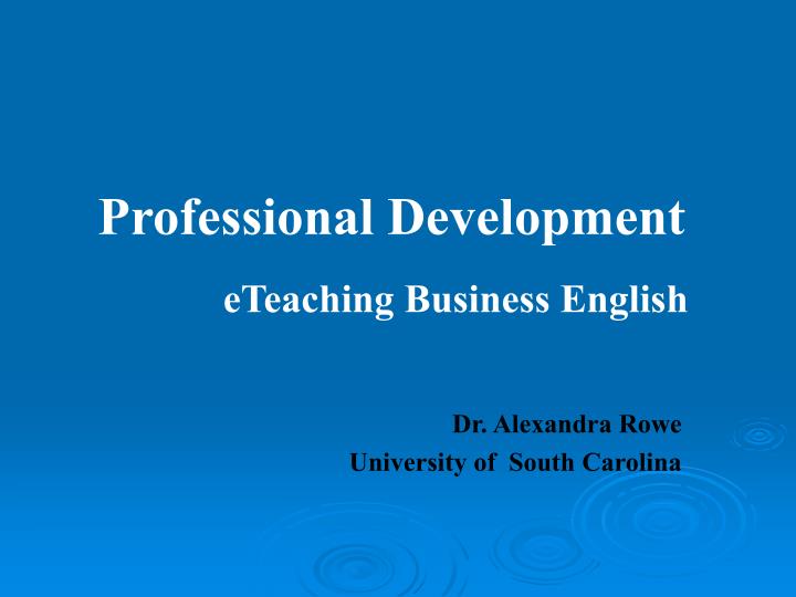 professional development