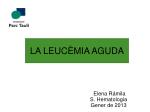 LA LEUCÈMIA AGUDA - slide 1
