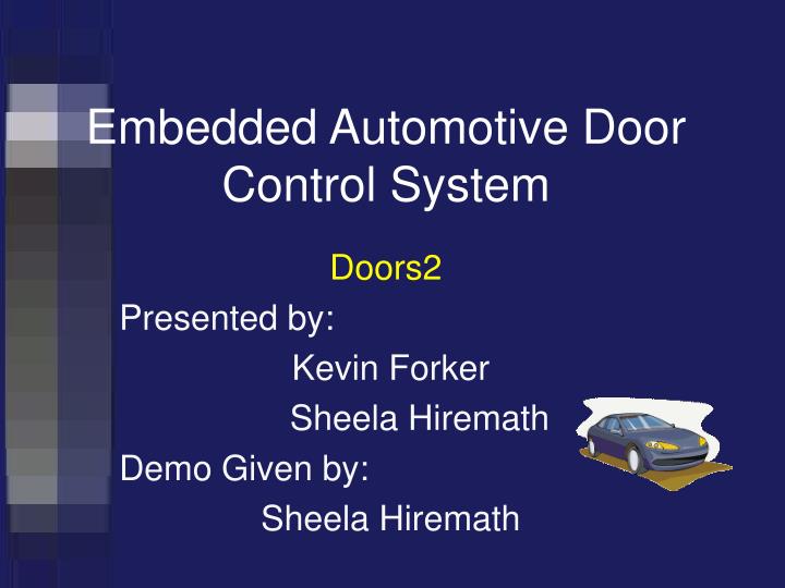embedded automotive door control system