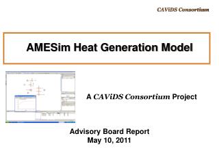 AMESim Heat Generation Model