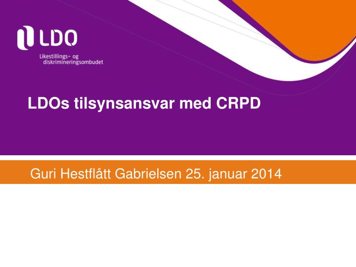 ldos tilsynsansvar med crpd