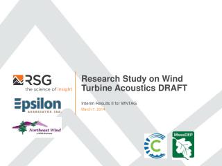 Research Study on Wind Turbine Acoustics DRAFT