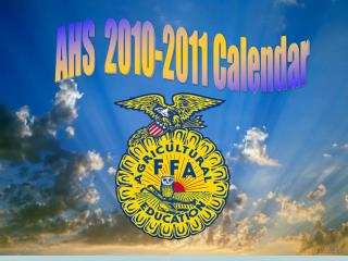 AHS 2010-2011 Calendar