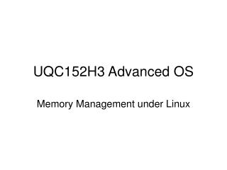 UQC152H3 Advanced OS