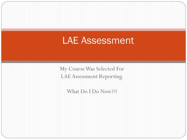 lae assessment