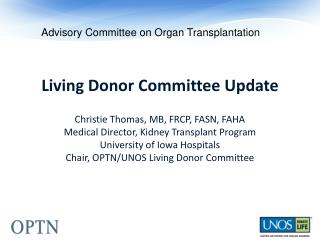 Advisory Committee on Organ Transplantation