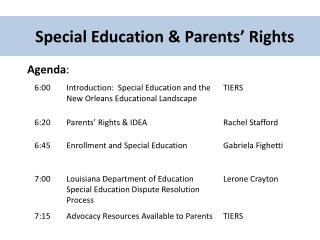 Special Education &amp; Parents’ Rights