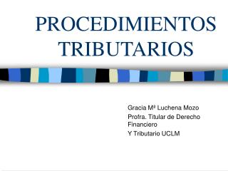 procedimientos tributarios