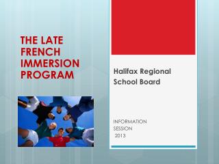 Halifax Regional School Board INFORMATION SESSION 2013
