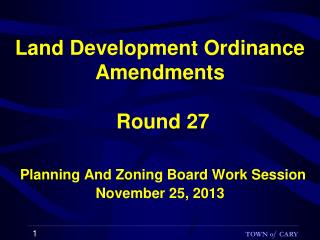 Amendment Items