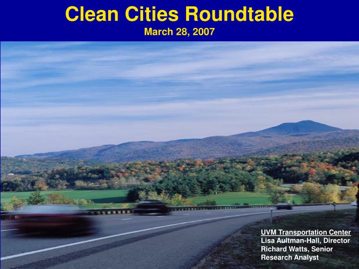 clean cities roundtable march 28 2007