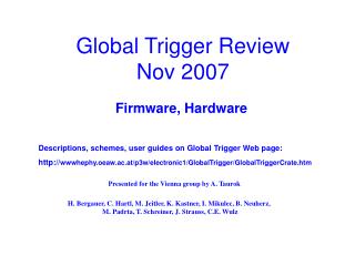 Global Trigger Review Nov 2007