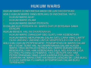 hukum waris