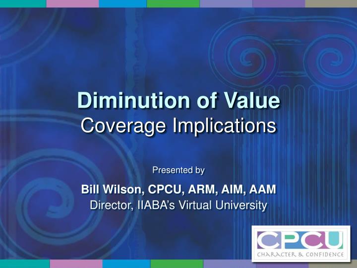 diminution of value coverage implications