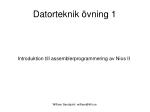 Datorteknik övning 1 - slide 1