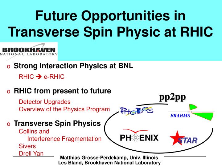 future opportunities in transverse spin physic at rhic